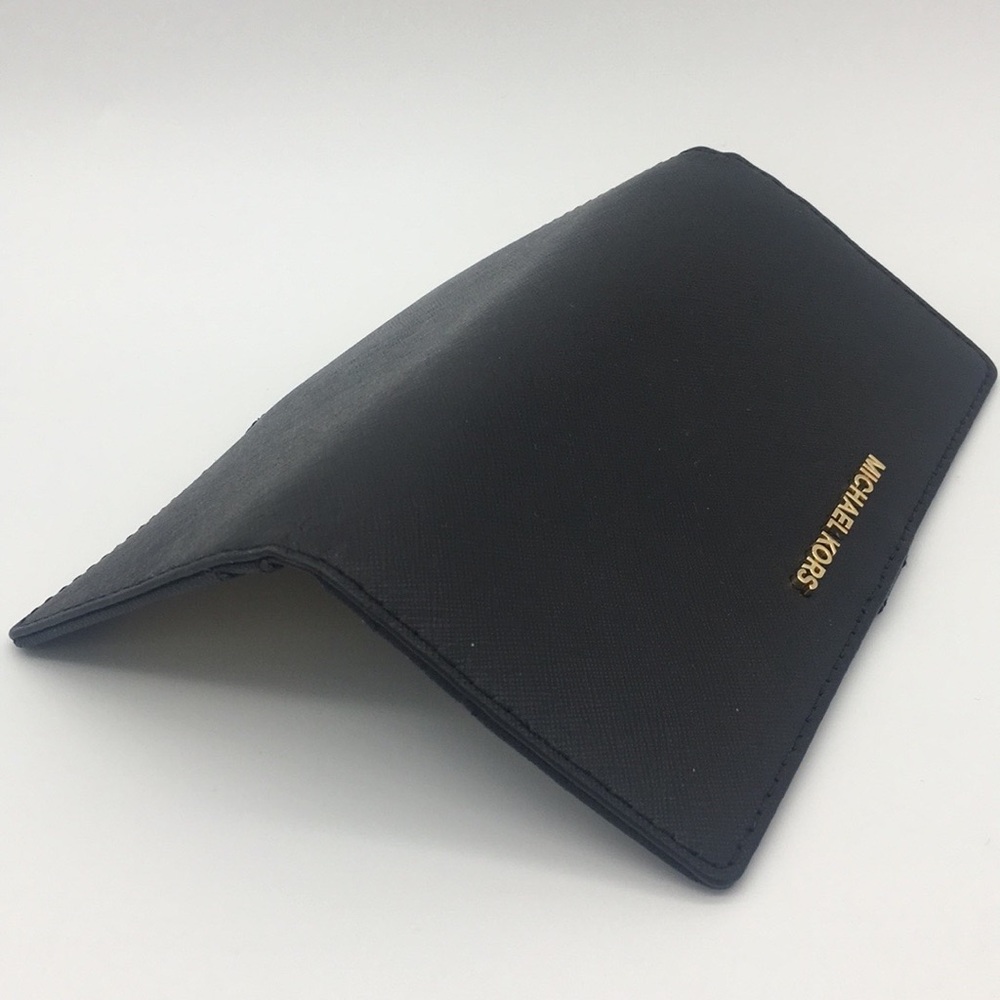 Michael Kors Jet Set Flat Slim Bifold Wallet Black - Picture 6 of 8